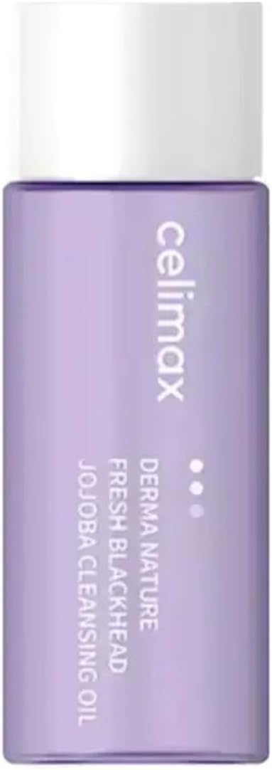 Celimax Derma Nature Fresh Huile Démaquillante Jojoba Anti-points Noirs | Démaquillant Quotidien Léger & Non Gras, Nettoyant Visage, Élimination des Pores Obstrués & Points Noirs, Nettoyage Profond, 150ml