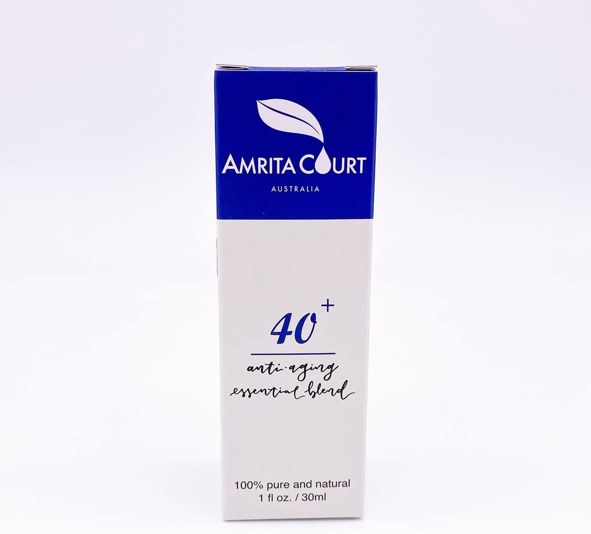 Mélange d'huiles essentielles anti-âge 40+, contient du Néroli, huile raffermissante illuminatrice pour le visage, fabriqué à la main en Australie, végétalien, écologique, anti-rides, pour les 40 ans et plus, 30ML