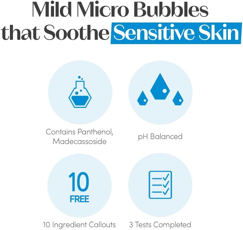ETUDE SoonJung 5.5 Foam Cleanser | Soft Bubble Hydrating Vegan Facial Cleanser for Sensitive Skin | Fragrance-Free Low-pH Korean Cleansing Wash | K-Beauty | Vegan 5.1 fl. oz. (150ml)