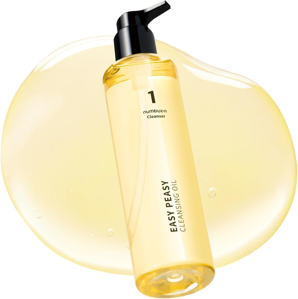 numbuzin No.1 Huile Démaquillante | Huile Nettoyante Facile | Nettoyant Visage Démaquillant | Ingrédients à base de maïs, graines de macadamia | Maquillage waterproof, Soin points noirs | Hydratant, Léger | 200 ml