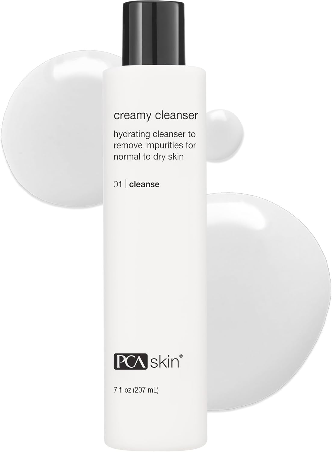Nettoyant Visage Hydratant Crémeux PCA SKIN - Nettoyant Quotidien Moussant Non Desséchant pour Peaux Sèches et Sensibles (207 ml)