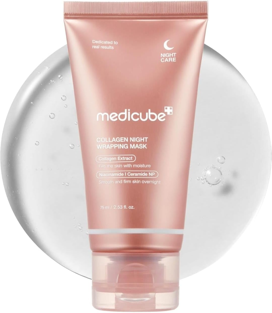 medicube Wrapping Mask Collagen Overnight Peel Off Facial Mask | Elasticity & Hydration Care, Reduces Sagging & Dullness | Hydrolyzed Collagen For Glowing Skin | Korean Skin Care, 75ml