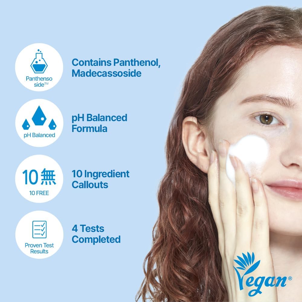 ETUDE SoonJung 5.5 Foam Cleanser | Soft Bubble Hydrating Vegan Facial Cleanser for Sensitive Skin | Fragrance-Free Low-pH Korean Cleansing Wash | K-Beauty | Vegan 5.1 fl. oz. (150ml)