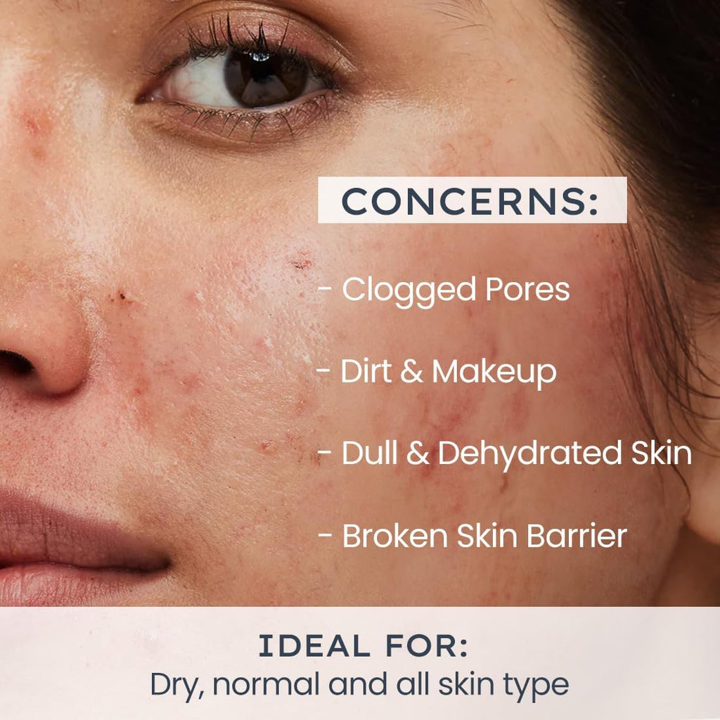 Hyphen Nettoyant Visage Crème Hydratant pour Peaux Sèches et Sensibles | 2 % Céramides et Acide Polyglutamique | Réparation de la Barrière Cutanée, Hydratation et Nettoyage Doux | Nettoyant Quotidien pour Hommes et Femmes - 100 ml