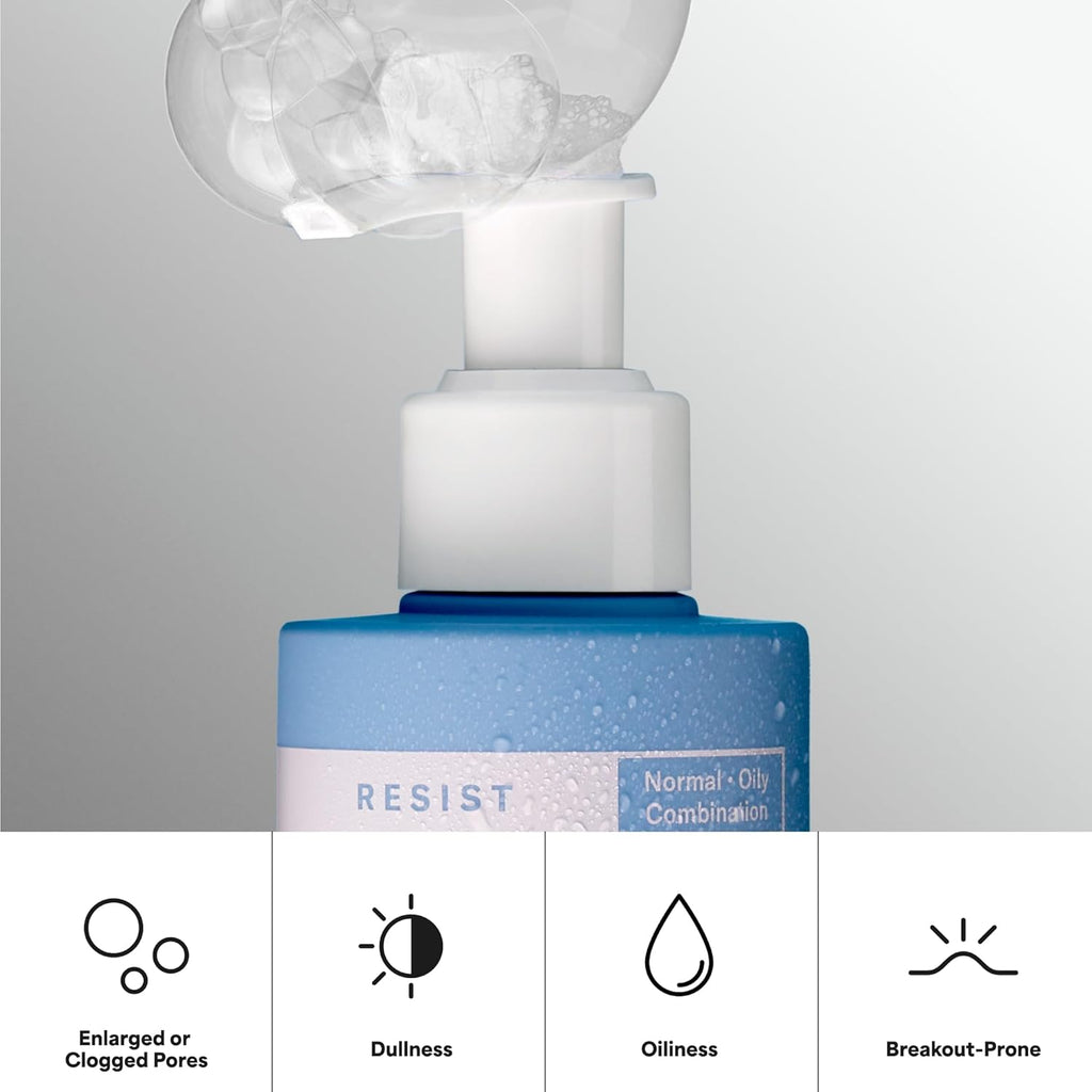 Paula's Choice RESIST Perfectly Balanced Foaming Cleanser, Hyaluronic Acid & Aloe, Anti-Ageing Face Wash, Large Pores & Oily Skin, 190 ml
