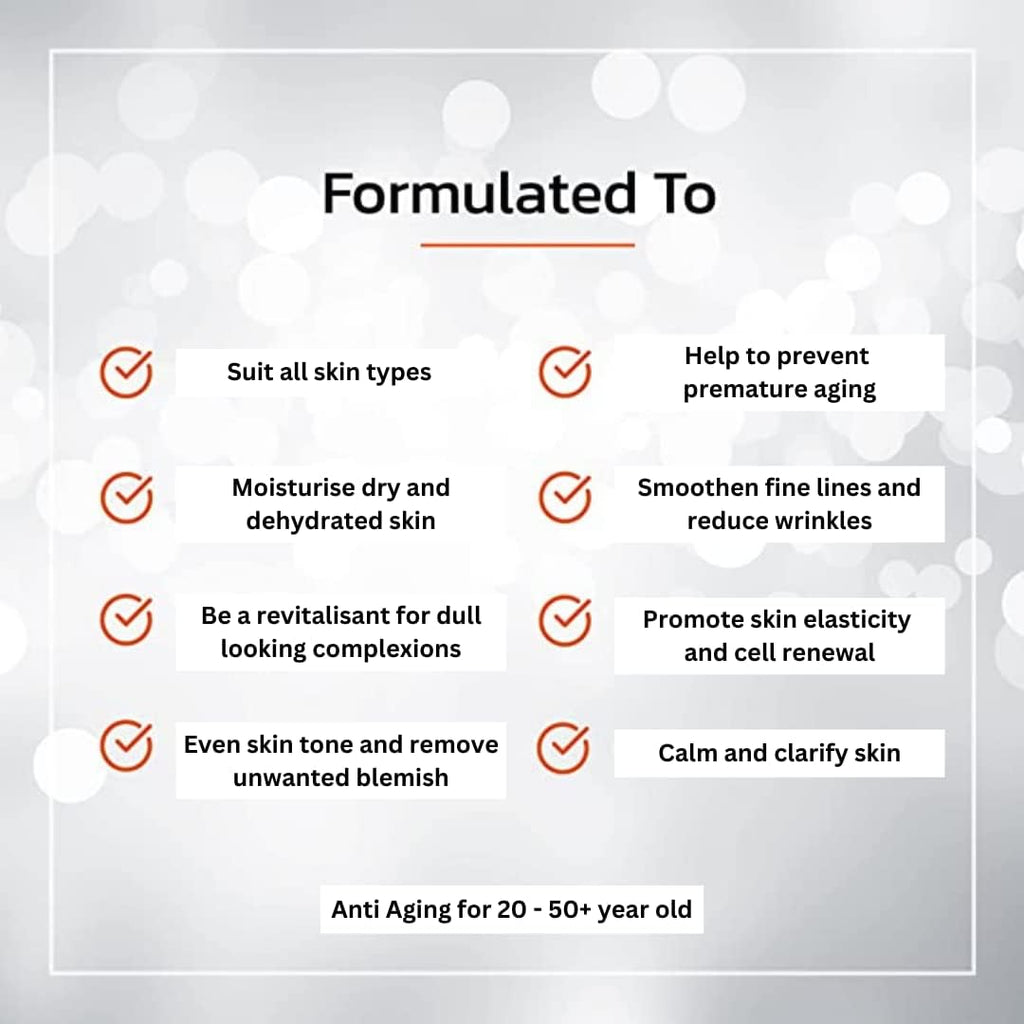 Mélange d'huiles essentielles anti-âge 40+, contient du Néroli, huile raffermissante illuminatrice pour le visage, fabriqué à la main en Australie, végétalien, écologique, anti-rides, pour les 40 ans et plus, 30ML