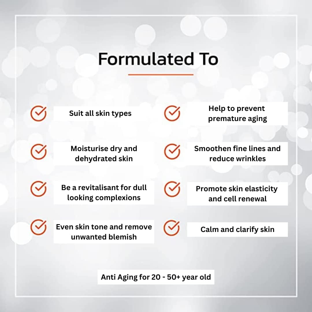 Mélange d'huiles essentielles anti-âge 40+, contient du Néroli, huile raffermissante illuminatrice pour le visage, fabriqué à la main en Australie, végétalien, écologique, anti-rides, pour les 40 ans et plus, 30ML