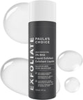Exfoliant liquide Paula's Choice Skin Perfecting 2% BHA à l'acide salicylique, exfoliant doux pour le visage contre les points noirs, les pores dilatés, les rides et ridules, format voyage, flacon de 30 ml