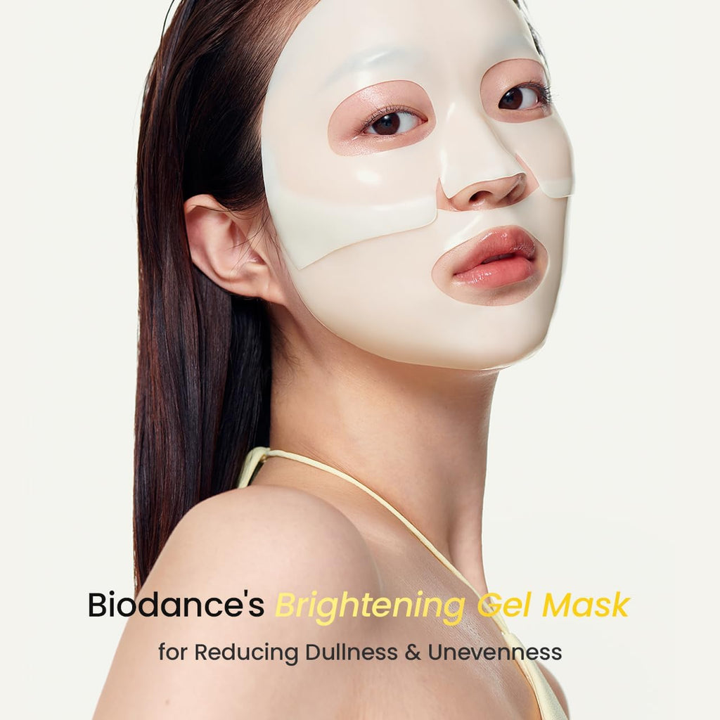 BIODANCE Masque Hydrogel Nuit Rafraîchissant Vraie Algue Marine, Apaisant, Contrôle du sébum et de l'excès de sébum, Soin des imperfections, Soin coréen | 1.19oz(34g) x 4ea