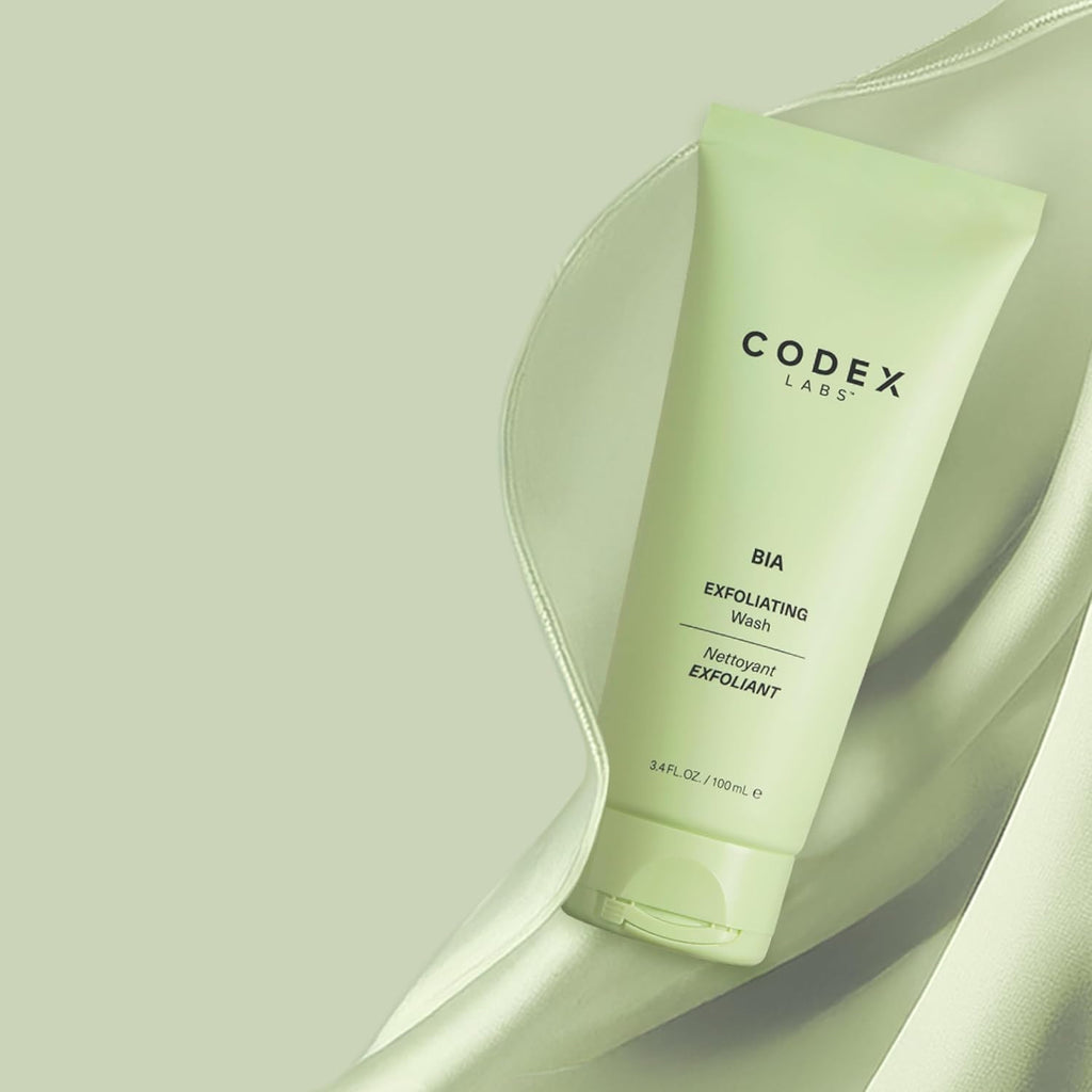Nettoyant exfoliant visage Bia Codex Labs 2.0 - Nettoyant doux pour le visage pour femmes, peaux sèches et sensibles - Nettoyant visage vegan au jojoba et au chardon-marie, tous types de peau, soin sans cruauté animale (100ml)