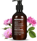 Rose Facial Cleanser Makeup Remover, Daily Face Wash Gentle Deep Pore Cleansing for Dry,Sensitive,Oily & Combination Skin Soap Free,Fragrance Free,Dye Free (300ml)