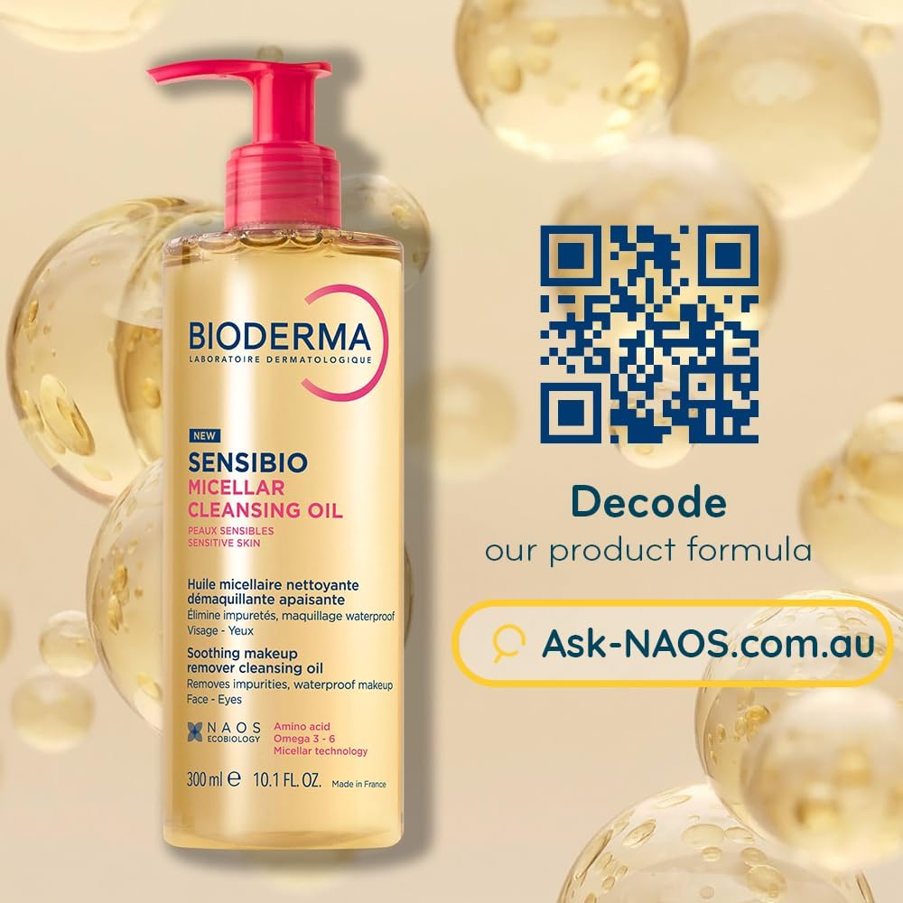 BIODERMA Sensibio Huile Micellaire Démaquillante - Nettoyant Visage Nourrissant pour Peaux Sensibles, 150ml