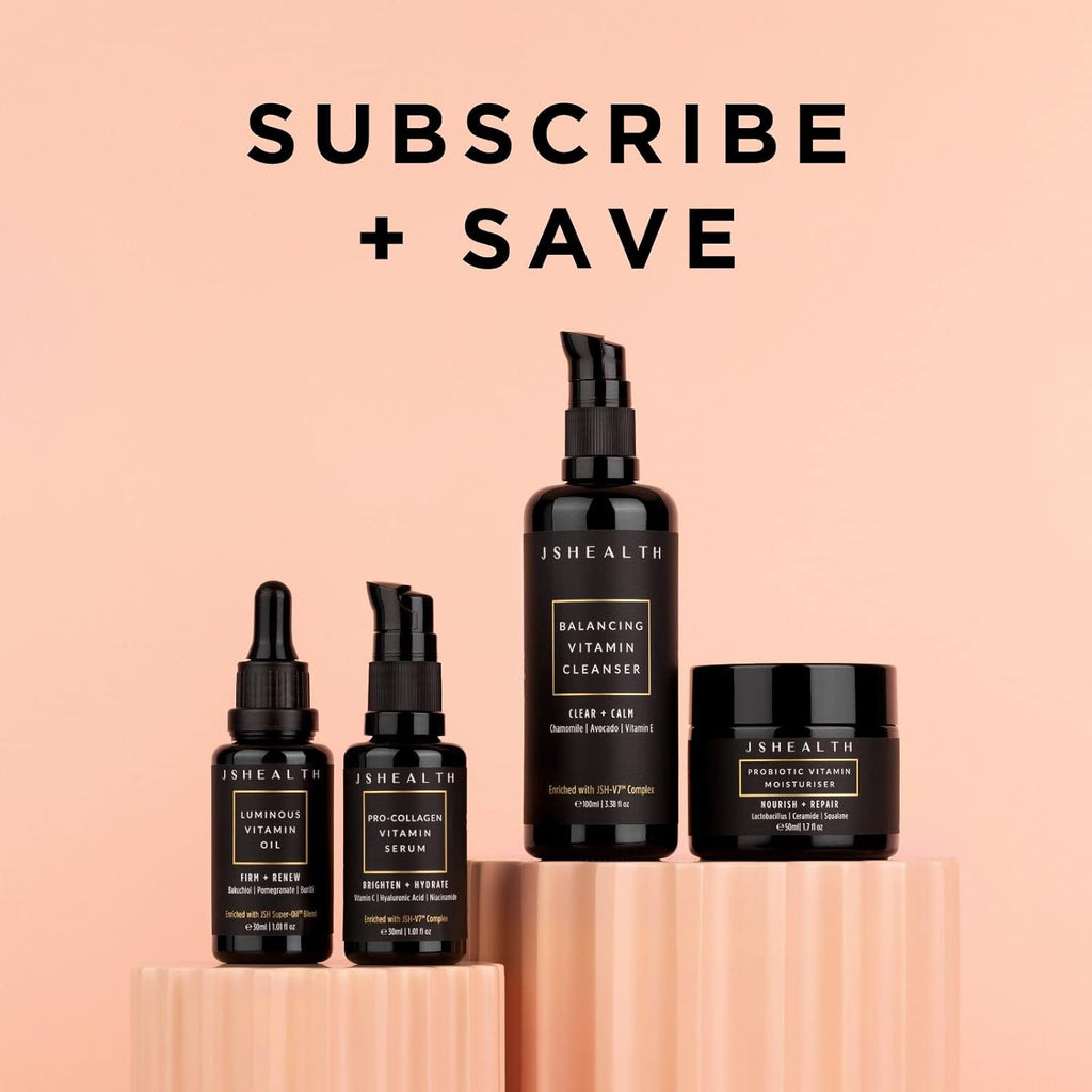 Huile visage hydratante JSHealth pour femmes et hommes à l'huile de rose et à l'huile de vitamine E pour la peau - Huile faciale pour peaux sèches
