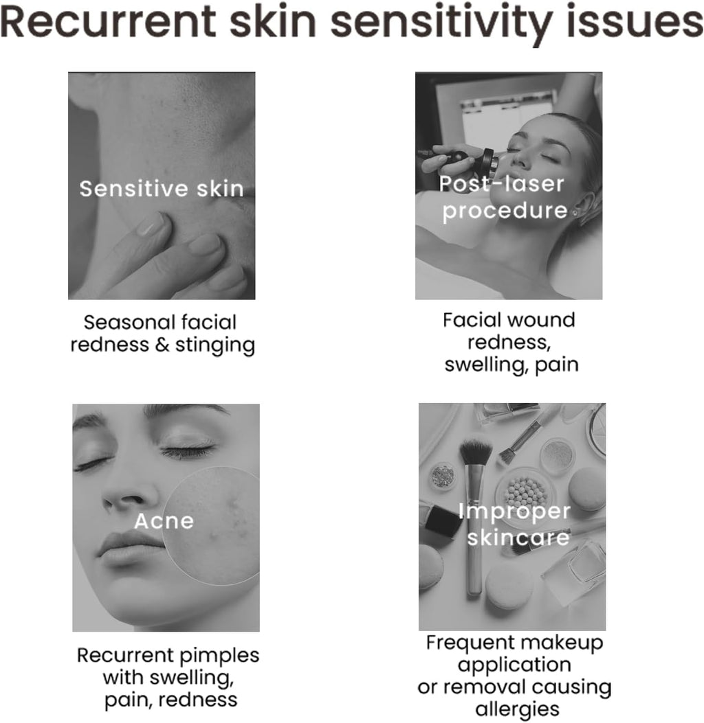 WINONA Collagen Sheet Mask 6pcs, Recombinant Collagen Dressing, Hydrating Face Mask for Sensitive Skin, Soothes and Skin Barrier Repair, Suppresses Acne, Repair Dressing for Post-Procedure Skin