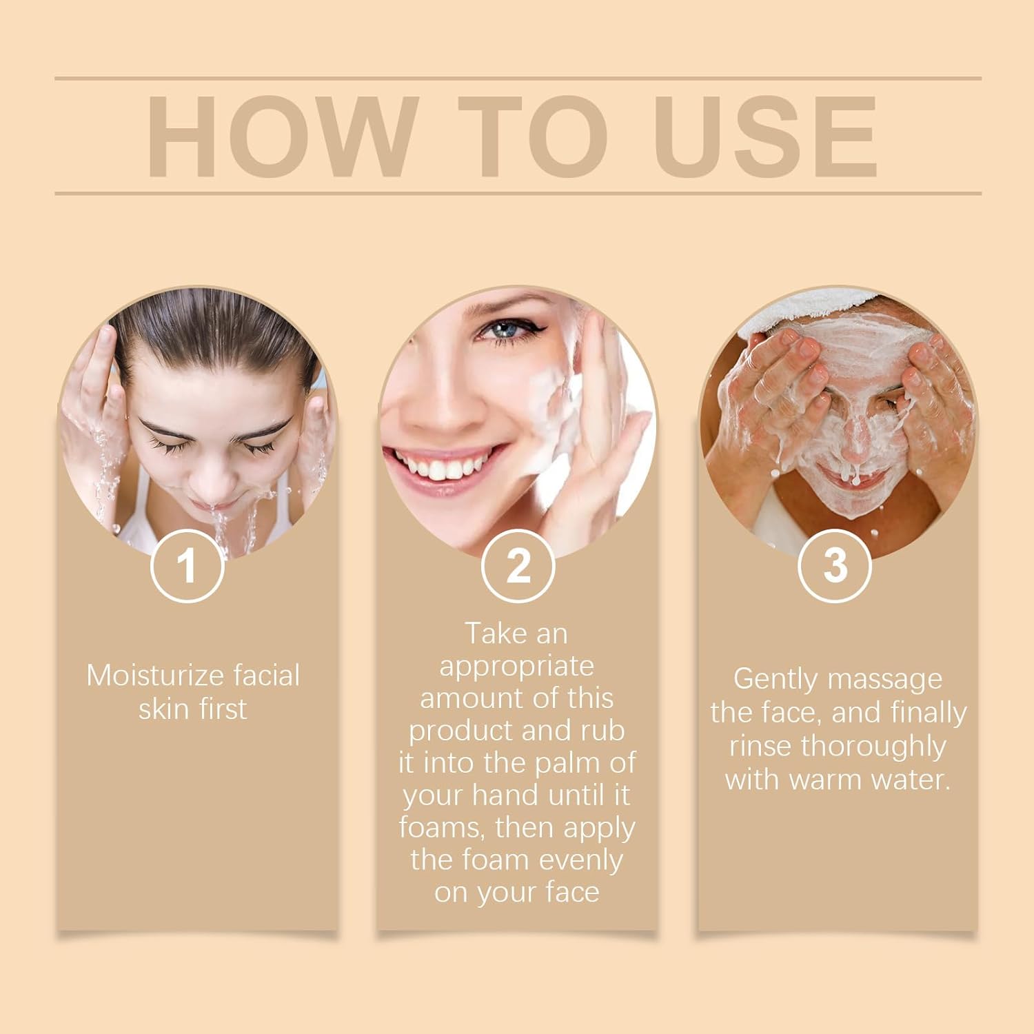 Nettoyant Moussant Visage à l'Eau de Riz Bright - Nettoyant doux quotidien hydratant et émollient pour le visage, avec mousse crémeuse, nettoie les pores en profondeur sans dessécher, pour équilibrer les peaux sensibles et grasses (2 pièces)