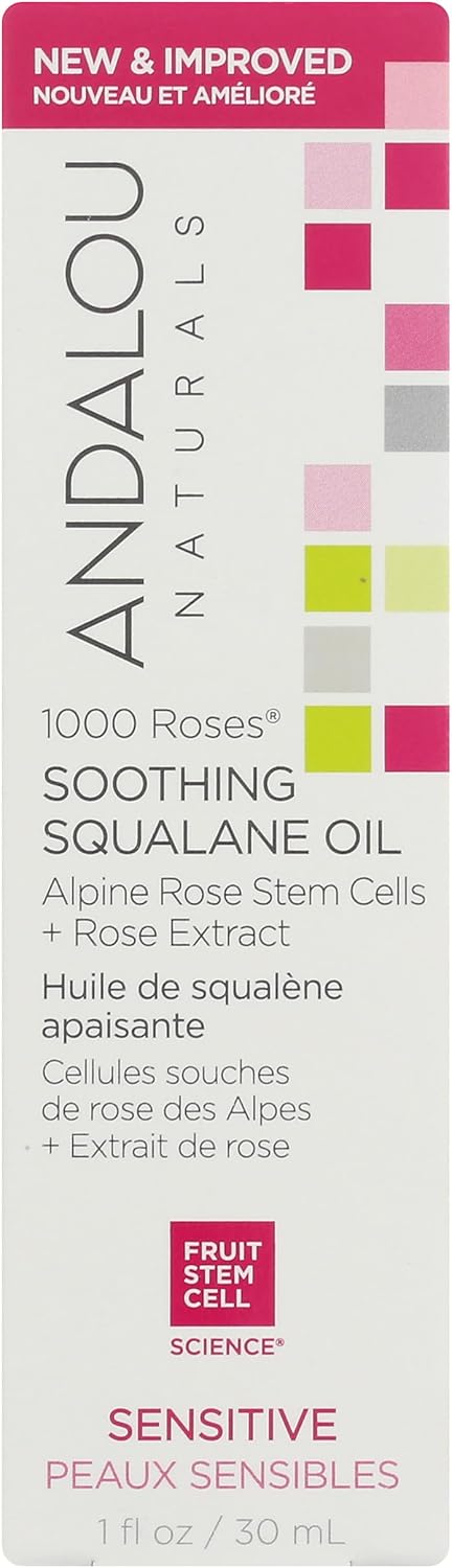 Huile Apaisante au Squalane 1000 ROSES® Andalou Naturals