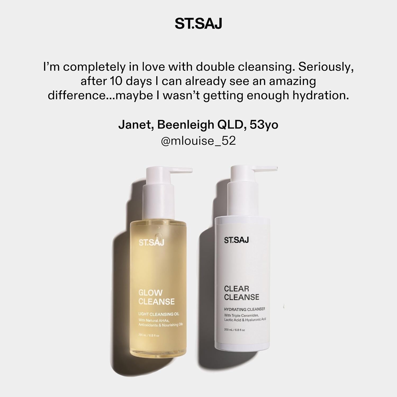 Clear Cleanse | Nettoyant visage hydratant triple céramide | Acide lactique + Acide hyaluronique | Nettoyant barrière cutanée | Non comédogène | 200ml