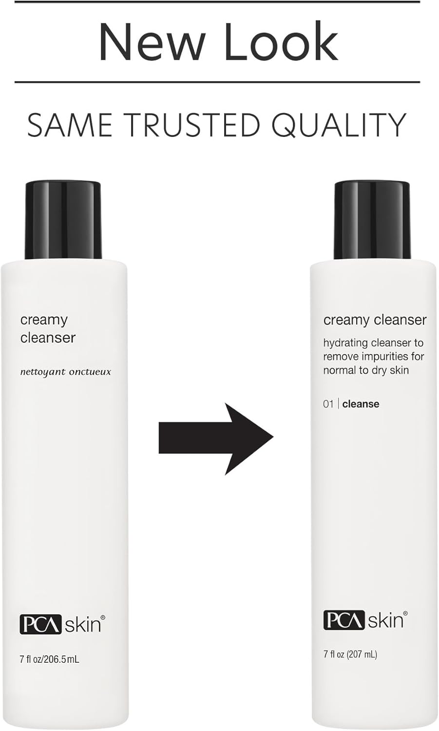 Nettoyant Visage Hydratant Crémeux PCA SKIN - Nettoyant Quotidien Moussant Non Desséchant pour Peaux Sèches et Sensibles (207 ml)