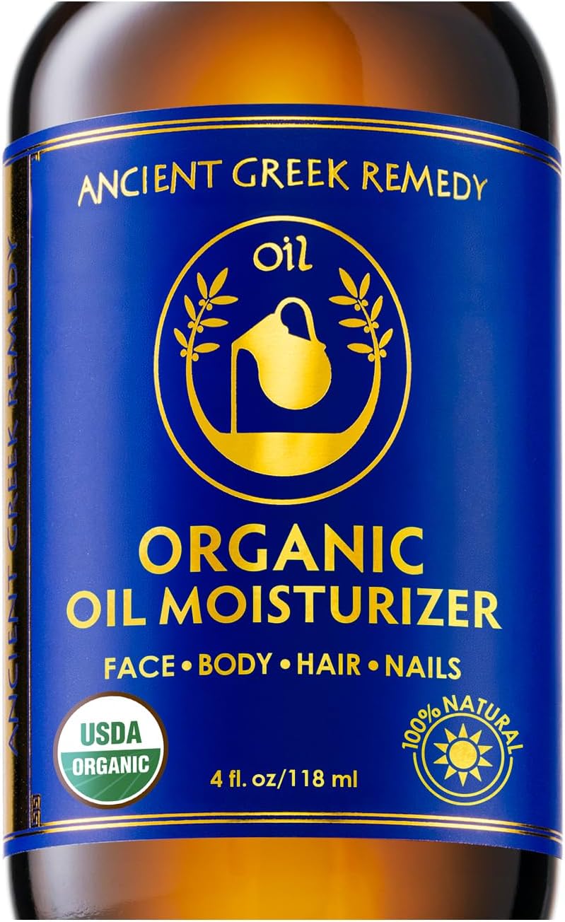 Organic Blend of Olive, Lavender, Almond and Grapeseed oils with Vitamin E. Day and night Moisturizer for Skin, Dry Hair, Face, Scalp, Foot, Cuticle and Nail Care. Natural Body oil for Men and Women