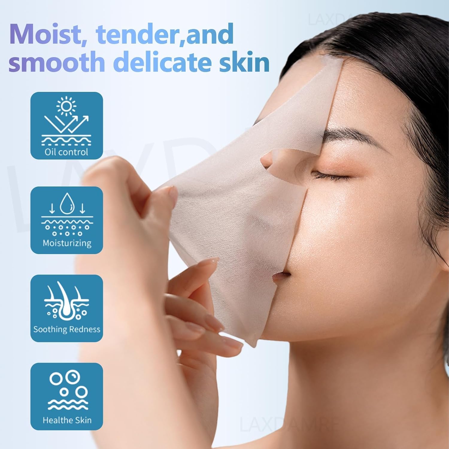 12 masques faciaux coréens, masque en feuille de collagène avec acide salicylique, hydratant et apaisant pour une peau lisse et saine (masque en feuille hydratant et apaisant)