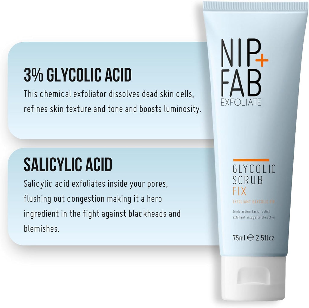 Nip+Fab Glycolic Fix Scrub, 75 ml