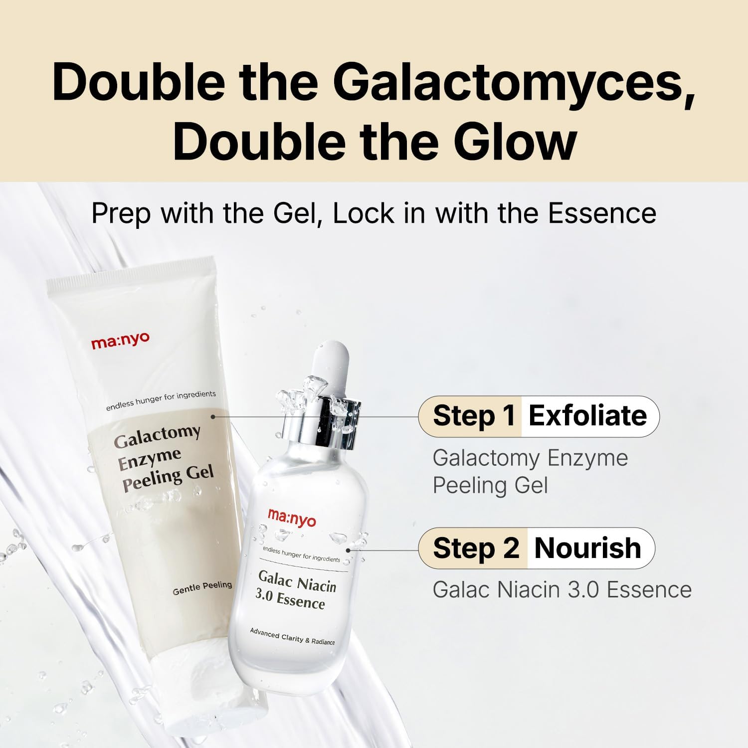 ma:nyo Galactomy Enzyme Peeling Gel Soin de la peau coréen 75 ml (2.5 fl oz) Exfoliant doux