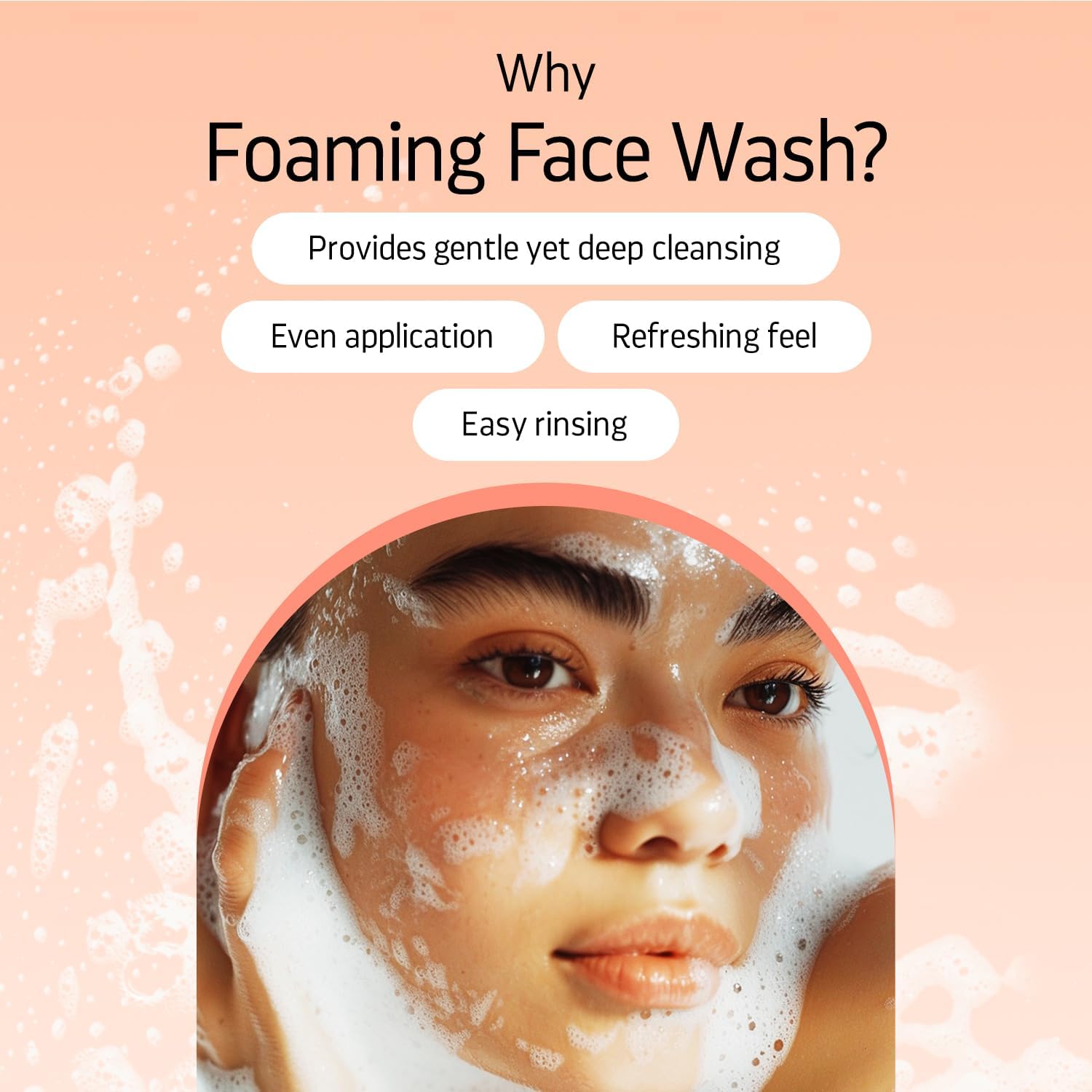 Indulgeo Essentials CERA CLEANSE - Ceramide Foaming Face Wash, 150ml - For All Skin Types | 100% Organic, Hand Made Ceramide Face Wash