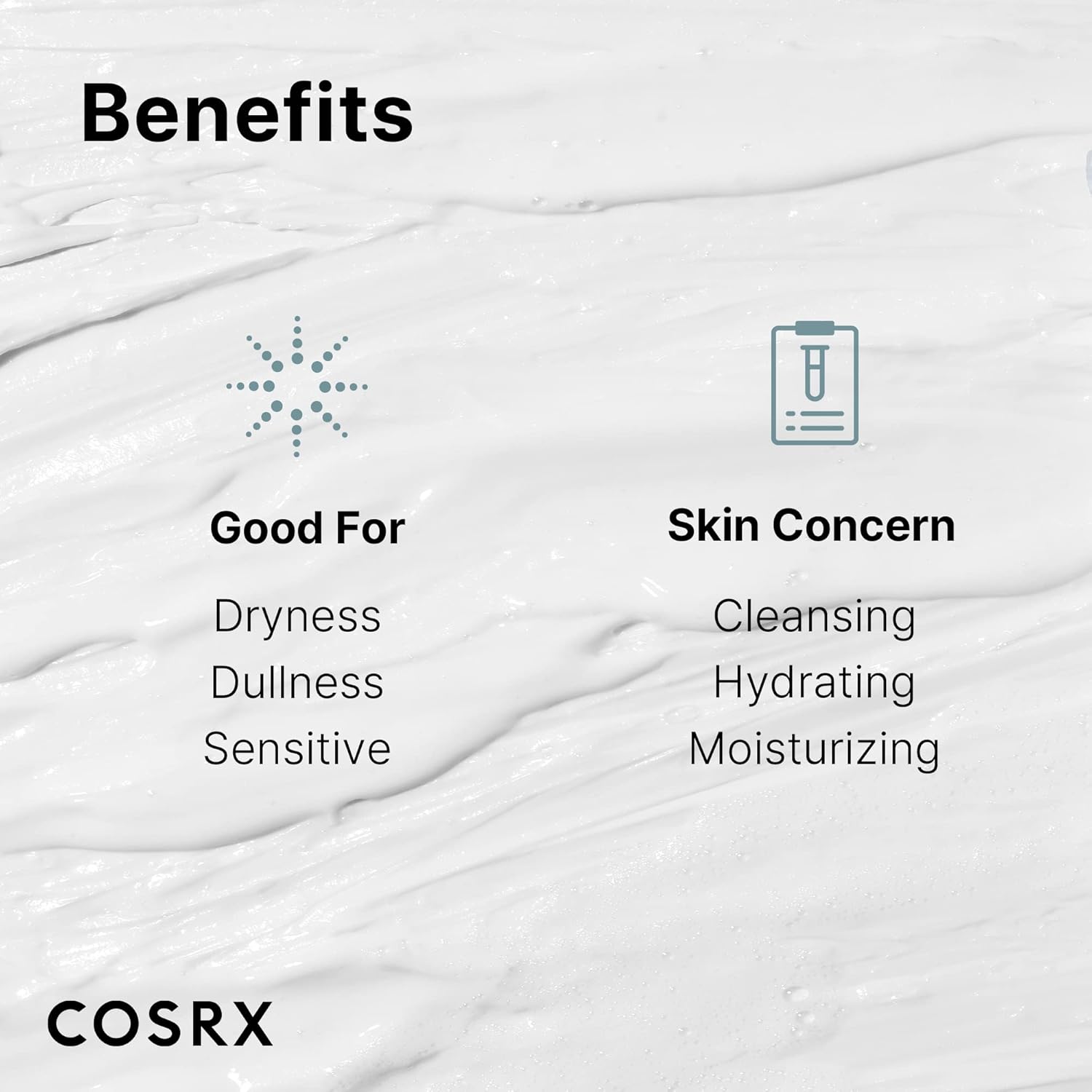 Cosrx Hydrium Triple Hyaluronic Moisturizing Cleanser, Nettoyant visage moussant crémeux, Élimine les impuretés et les résidus de maquillage, Retient l'humidité, 1 unité