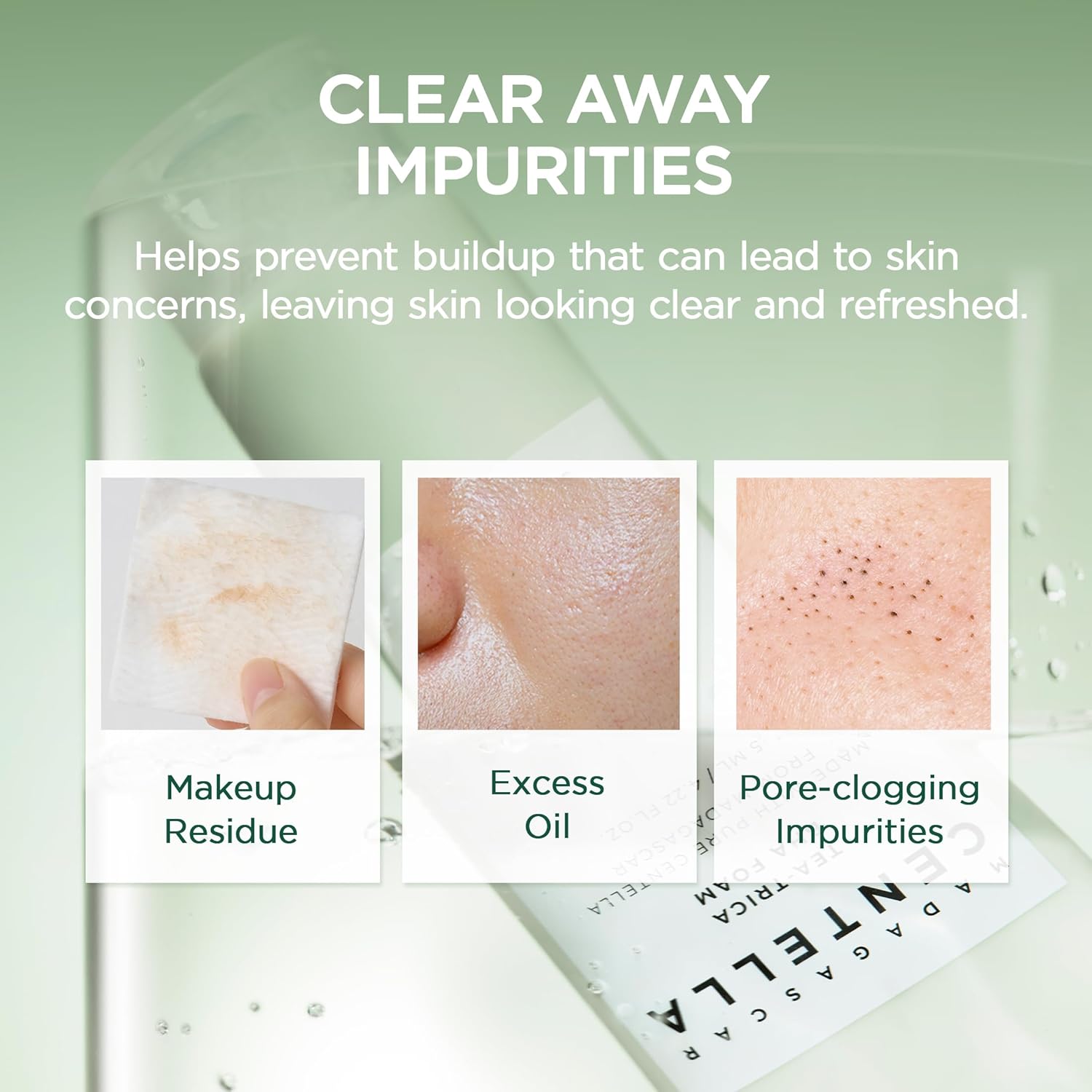 SKIN1004 Poremizing Deep Cleansing Foam, 125ml, Makeup Remover, Korean Face Cleanser with Himalayan Pink Salt & Madagascar Centella Asiatica, Gentle Facial Cleanser for Pore Care, Daily Korean Skincare