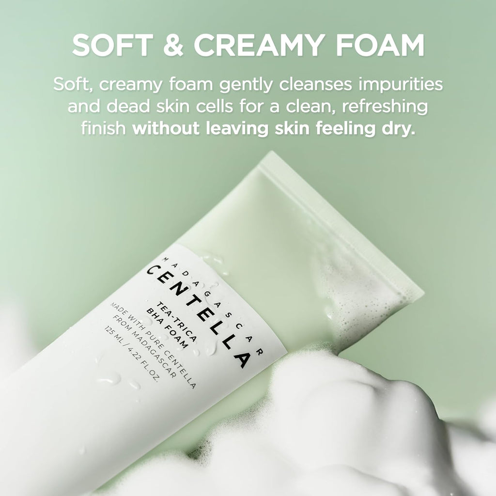 SKIN1004 Poremizing Deep Cleansing Foam, 125ml, Makeup Remover, Korean Face Cleanser with Himalayan Pink Salt & Madagascar Centella Asiatica, Gentle Facial Cleanser for Pore Care, Daily Korean Skincare