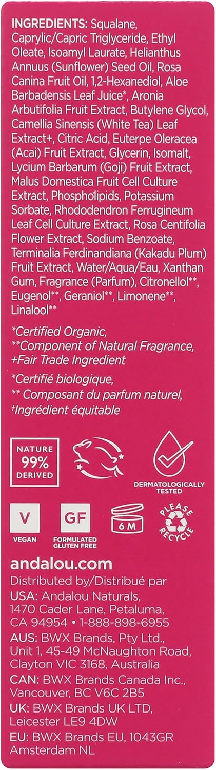 Huile Apaisante au Squalane 1000 ROSES® Andalou Naturals