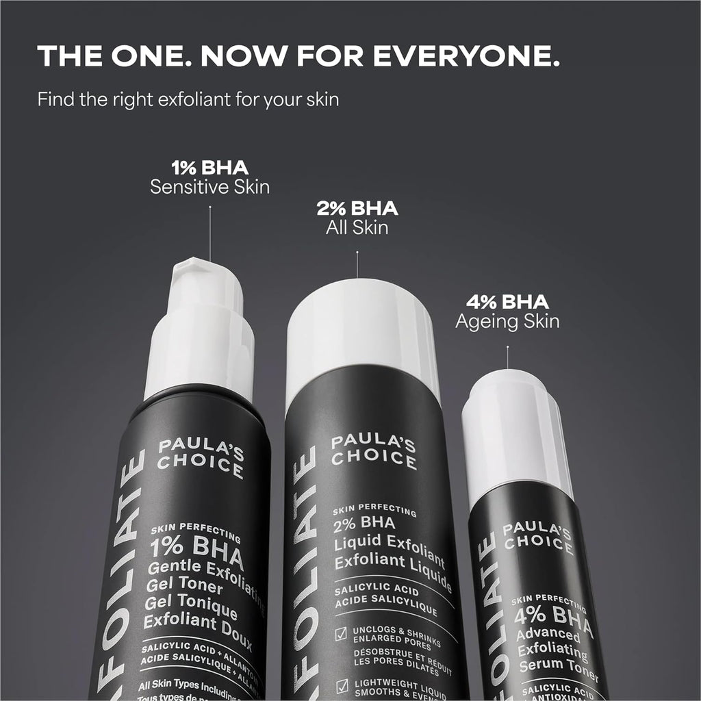 Exfoliant liquide Paula's Choice Skin Perfecting 2% BHA à l'acide salicylique, exfoliant doux pour le visage contre les points noirs, les pores dilatés, les rides et ridules, format voyage, flacon de 30 ml