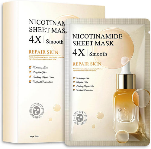 12 PCS Korean Face Masks Skincare, Collagen Facial Sheet Mask with Salicylic Acid, Hydrating & Moisturizing, Soothing Care for Smooth & Healthy-Looking Skin (Calming Moisture Sheet Mask)