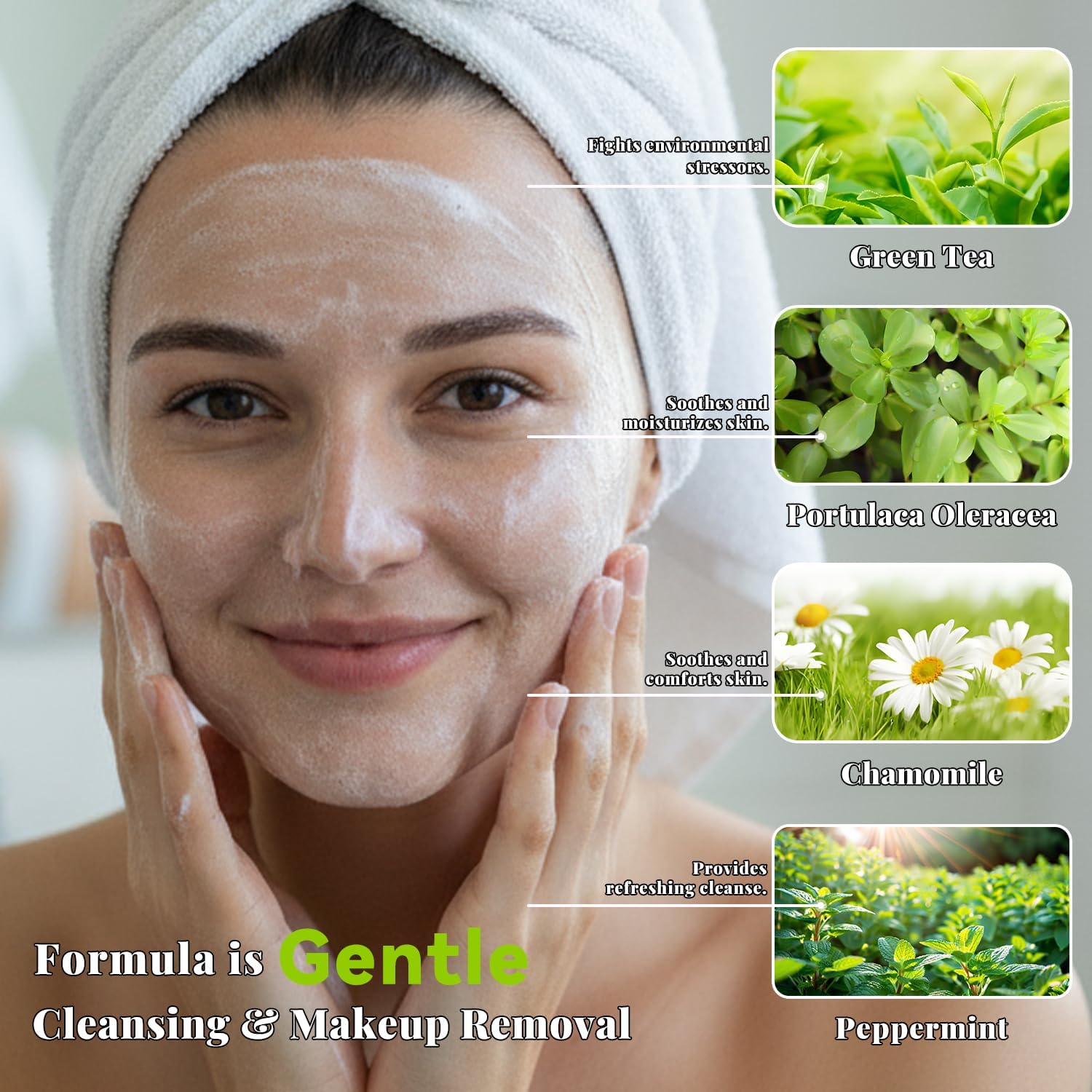 Face Wash for Women Hydrating Facial Cleanser for Dry & Sensitive Skin 300ml Gentle Cleansing for All Skin Types
