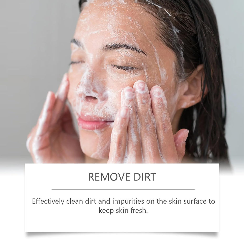 Nettoyant Moussant Visage à l'Eau de Riz Bright - Nettoyant doux quotidien hydratant et émollient pour le visage, avec mousse crémeuse, nettoie les pores en profondeur sans dessécher, pour équilibrer les peaux sensibles et grasses (2 pièces)
