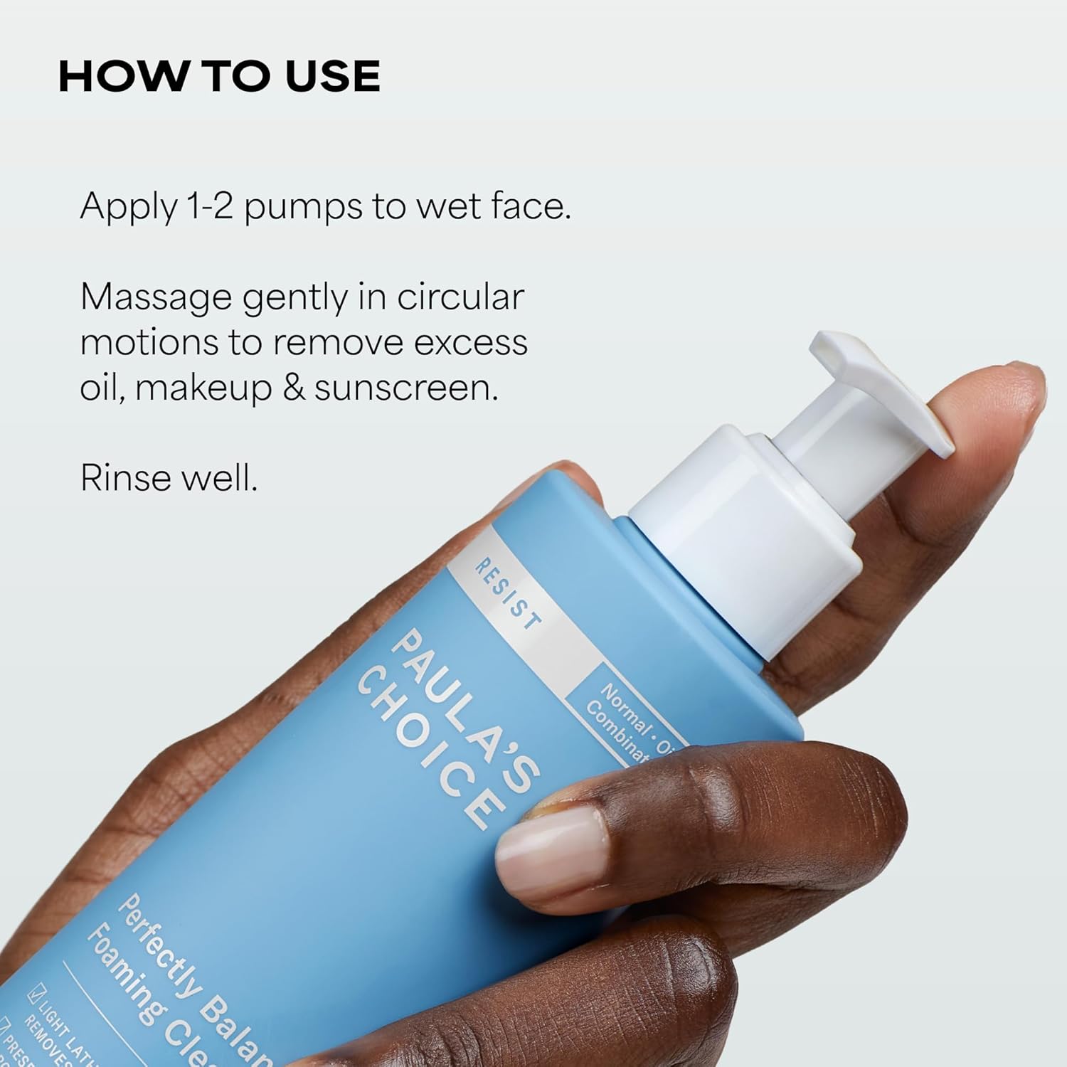 Paula's Choice RESIST Perfectly Balanced Foaming Cleanser, Hyaluronic Acid & Aloe, Anti-Ageing Face Wash, Large Pores & Oily Skin, 190 ml