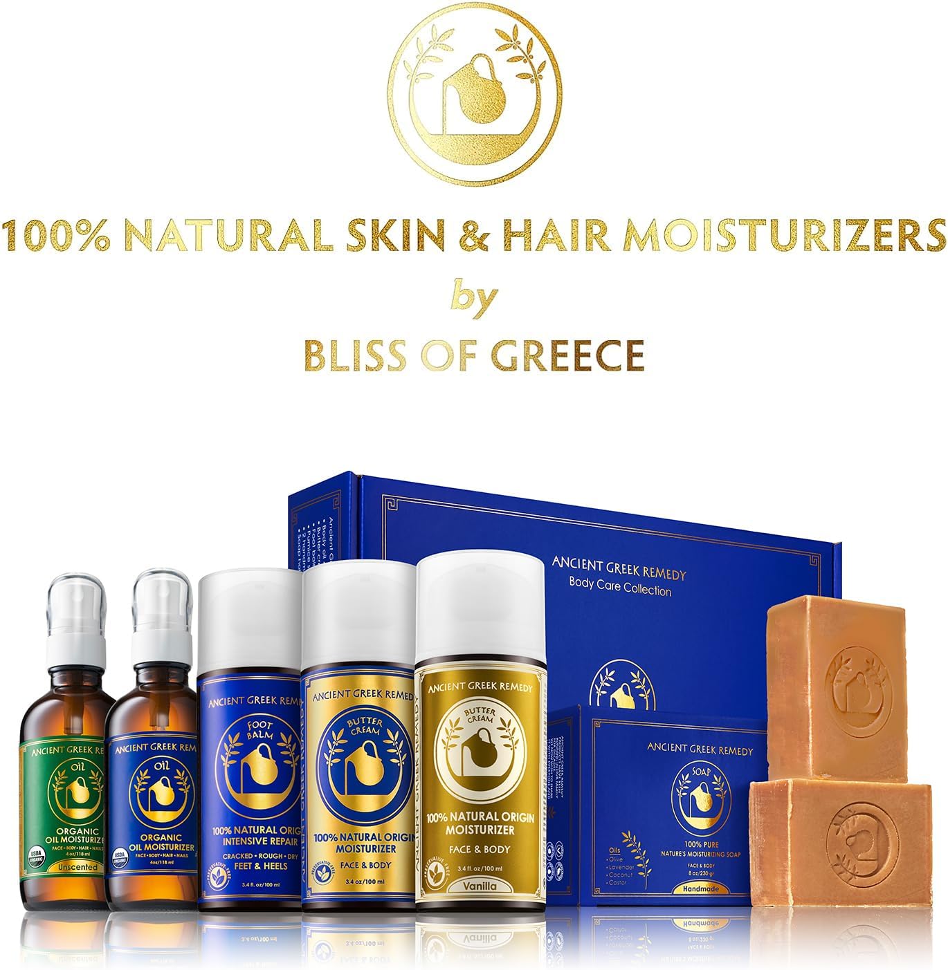Organic Blend of Olive, Lavender, Almond and Grapeseed oils with Vitamin E. Day and night Moisturizer for Skin, Dry Hair, Face, Scalp, Foot, Cuticle and Nail Care. Natural Body oil for Men and Women