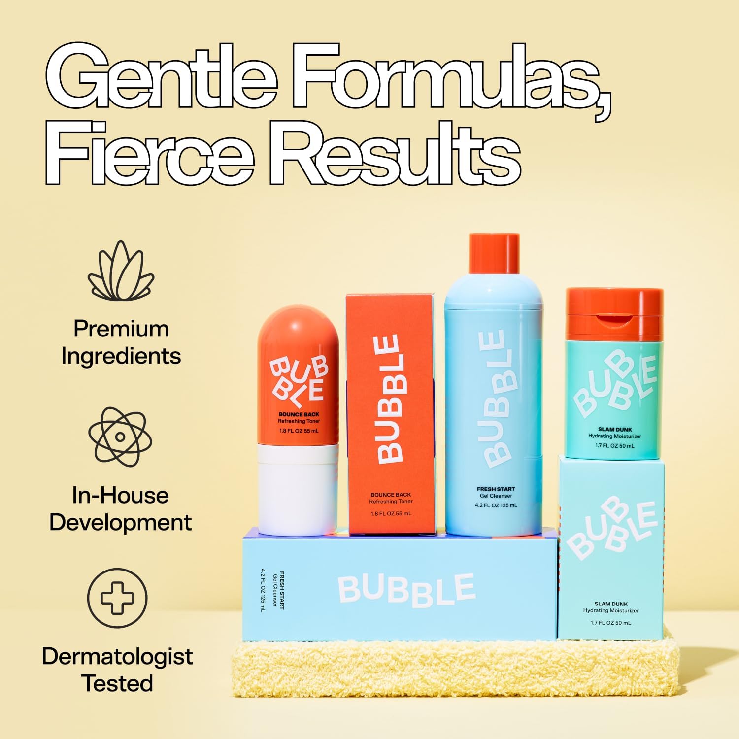 Bubble Skincare Float On Soothing Face Oil - Lightweight, Hydrating Facial Oil to Help Soothe & Calm Skin - Enriched with Safflower Oil and Prickly Pear - Skin Care Suitable for All Skin Types (30ml)