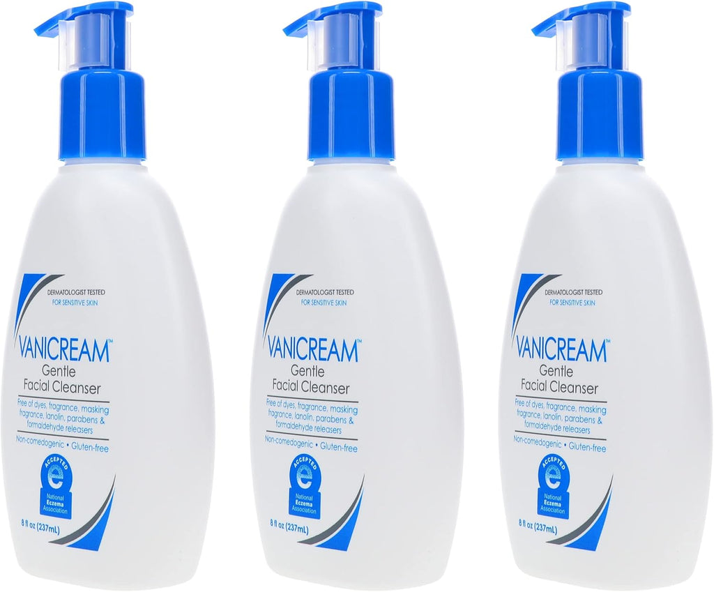 Nettoyant doux pour le visage Vanicream avec distributeur à pompe - 237 ml - Formulé sans irritants courants pour les peaux sensibles