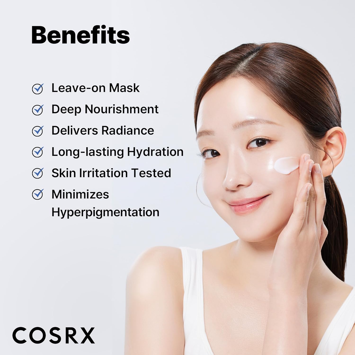 COSRX Masque de nuit spa nourrissant ultime au riz 60ml | Extrait de riz 68% et Niacinamide 2% | Soin coréen, Non testé sur les animaux, Sans parabène