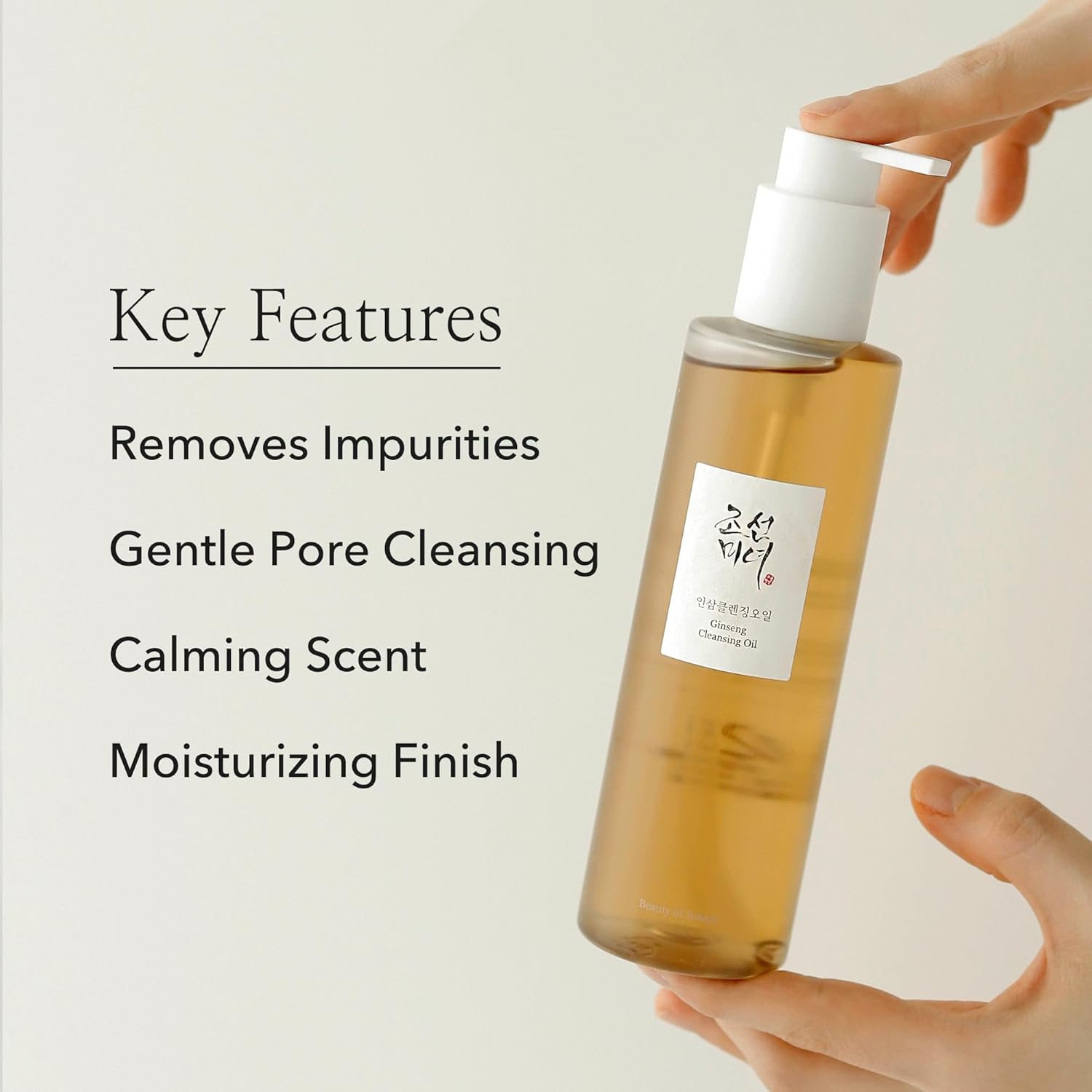 Huile Nettoyante au Ginseng Beauty of Joseon 210 ml, BLANC