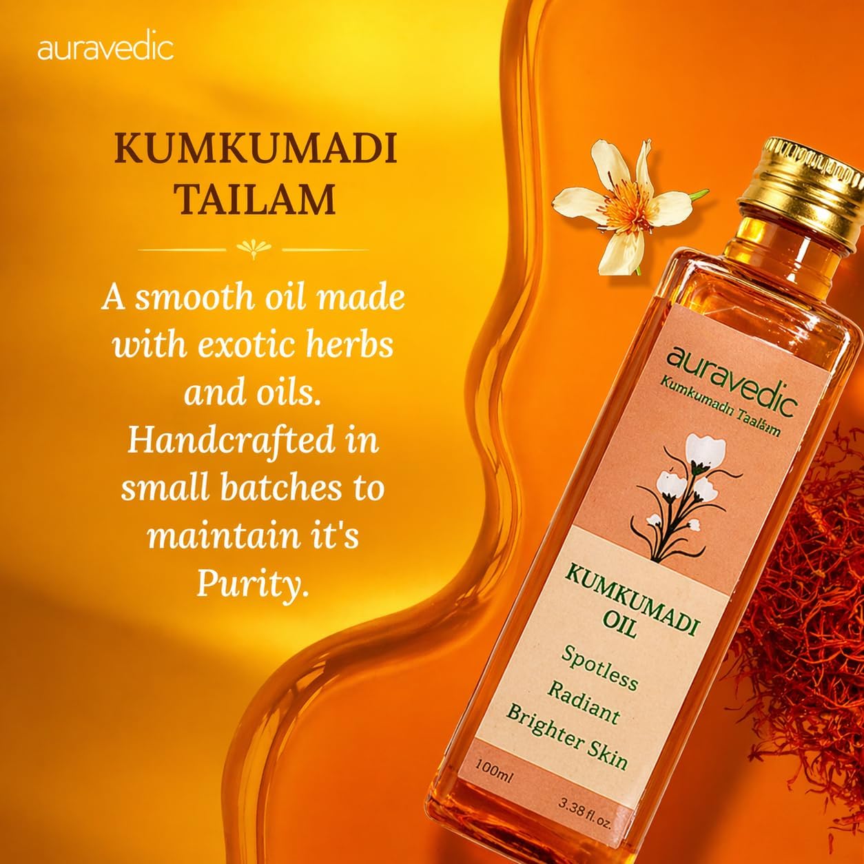 Auravedic Kumkumadi Oil, 100ml