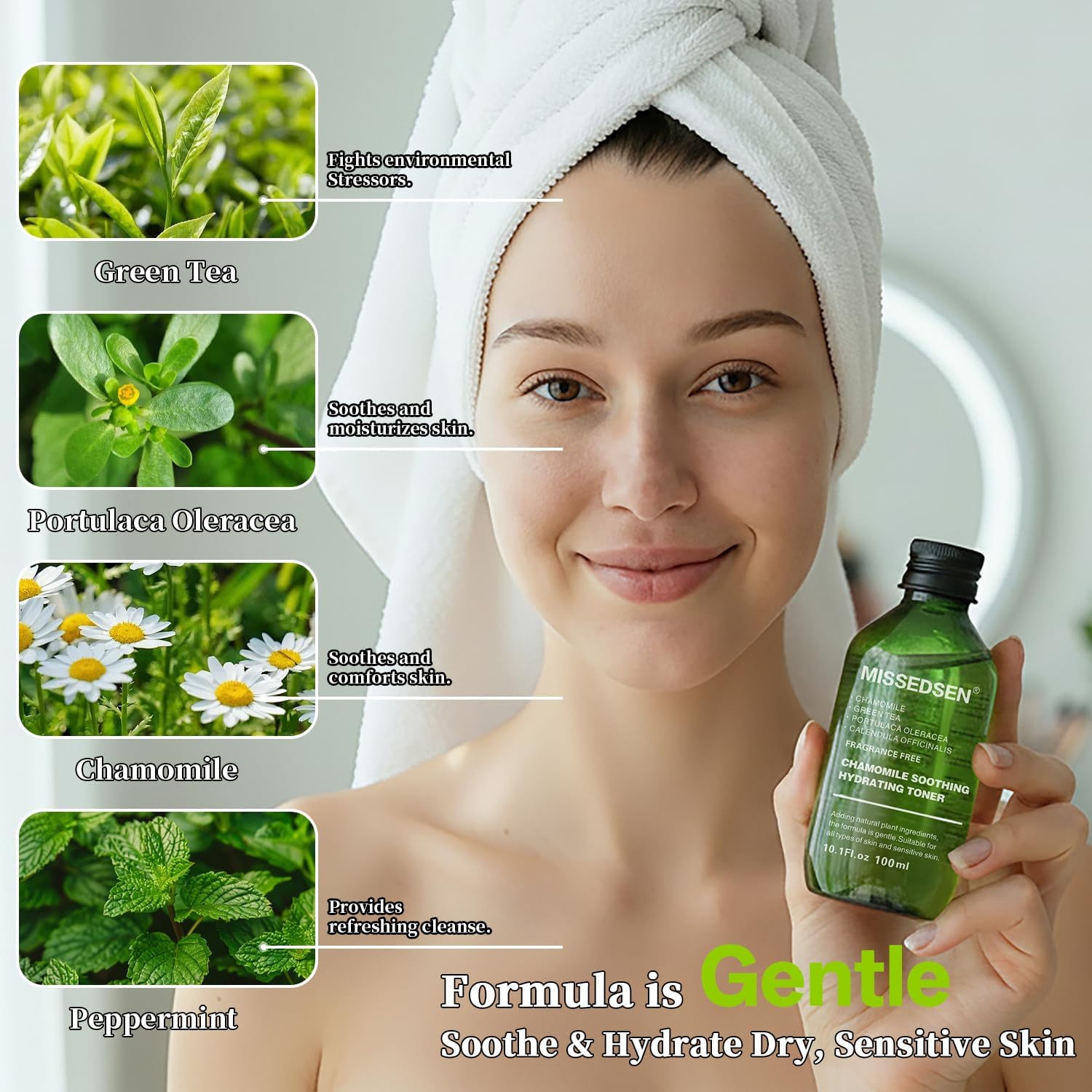 Face Wash for Women Hydrating Facial Cleanser for Dry & Sensitive Skin 300ml Gentle Cleansing for All Skin Types