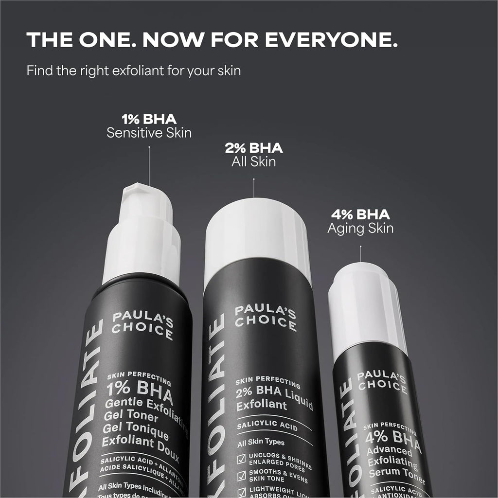Exfoliant liquide Paula's Choice Skin Perfecting 2% BHA à l'acide salicylique, exfoliant doux pour le visage contre les points noirs, les pores dilatés, les rides et ridules, format voyage, flacon de 30 ml