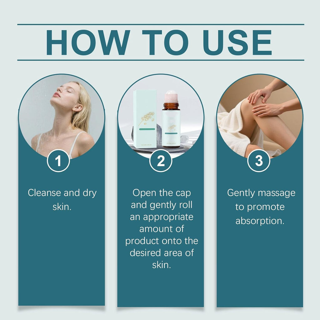 Frankincense and Castor Oil Roller with Rose Quartz – Soothing Firming Facial Oil for Face and Neck – Daily Self-Care Ritual for Soft, Smooth, and Refreshed Skin (1PCS)