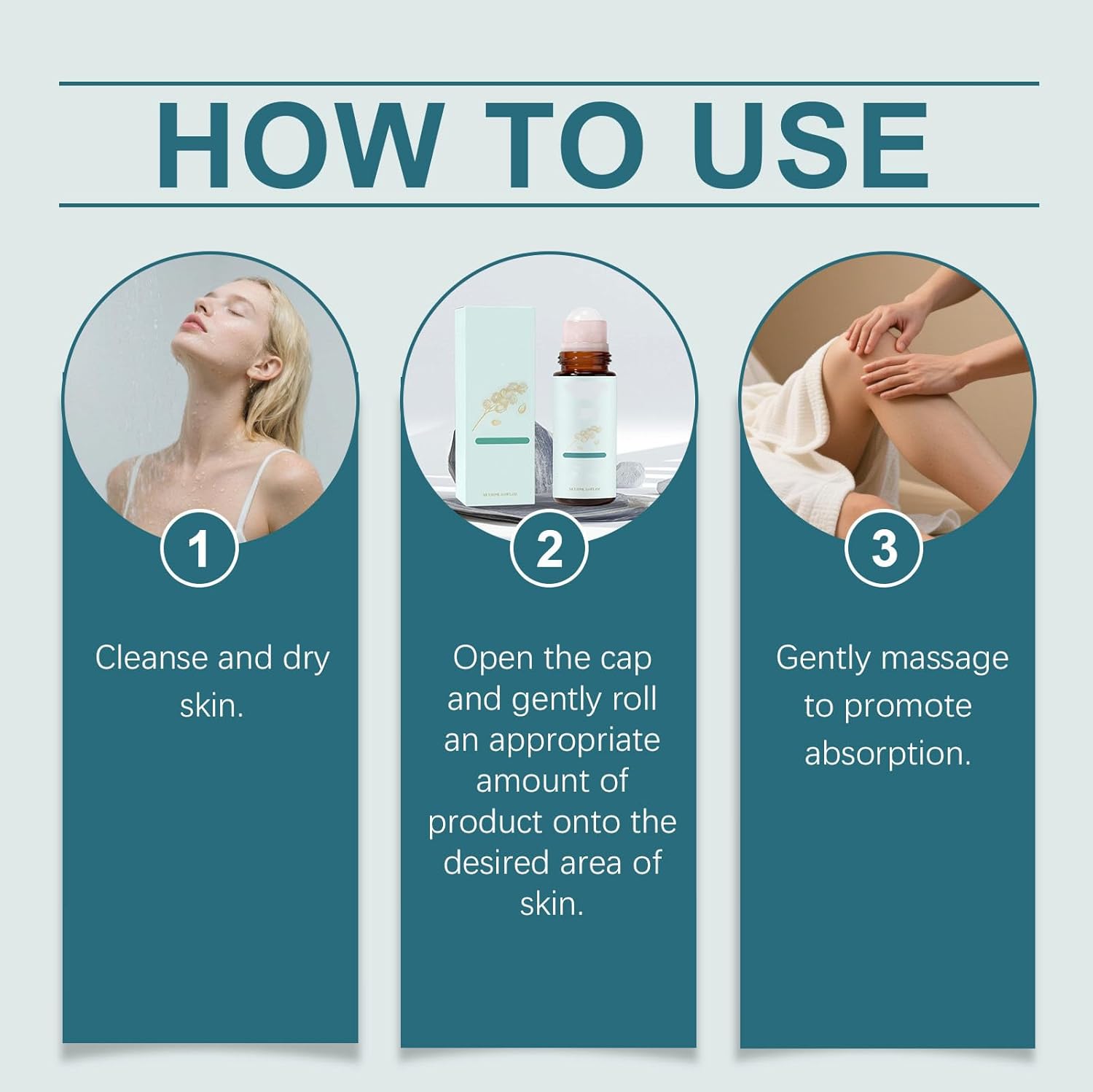 Frankincense and Castor Oil Roller with Rose Quartz – Soothing Firming Facial Oil for Face and Neck – Daily Self-Care Ritual for Soft, Smooth, and Refreshed Skin (1PCS)
