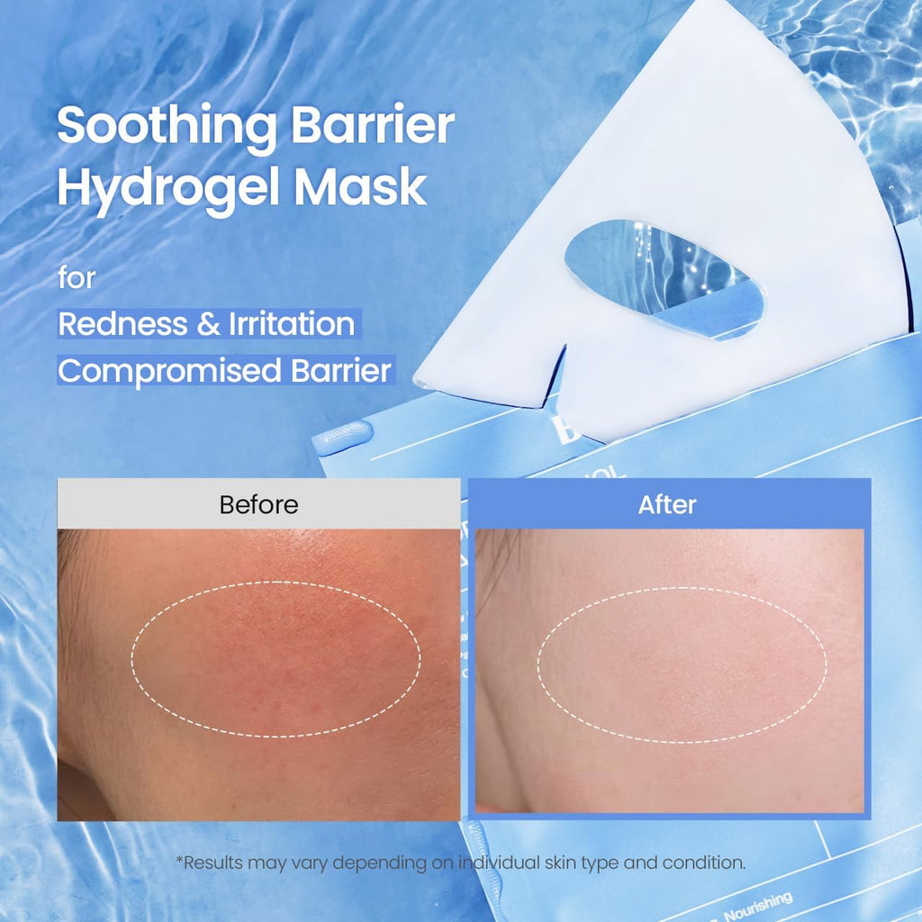 BIODANCE Masque Hydrogel Nuit Rafraîchissant Vraie Algue Marine, Apaisant, Contrôle du sébum et de l'excès de sébum, Soin des imperfections, Soin coréen | 1.19oz(34g) x 4ea