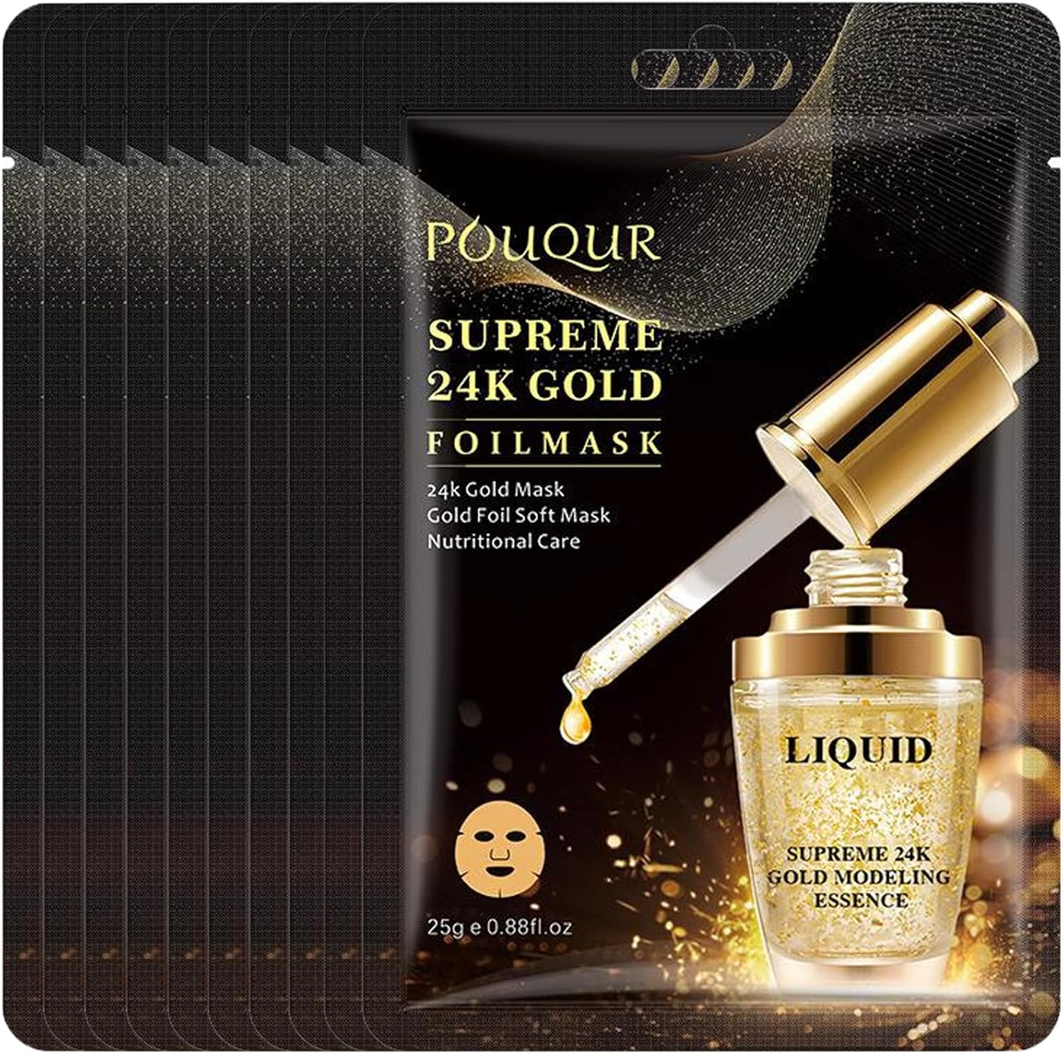 Lot de 10 masques en tissu pour tous types de peaux, hydratants et nourrissants, adaptés aux peaux sensibles. Masque nettoyant en profondeur, ingrédients naturels, formule affinant les pores pour une peau nette.