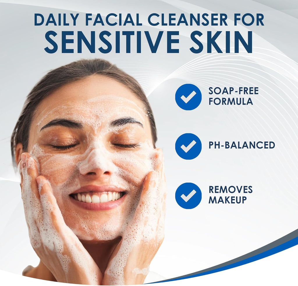 Nettoyant doux pour le visage Vanicream avec distributeur à pompe - 237 ml - Formulé sans irritants courants pour les peaux sensibles