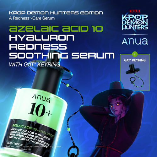 Anua Azelaic Acid 10 Hyaluron Redness Soothing Serum, Facial Serum for Blemish-Prone & Sensitive Skin, Lightweight & Hydrating Blemish Care, Hyaluronic Acid, Korean Skincare, 1.01 fl oz.